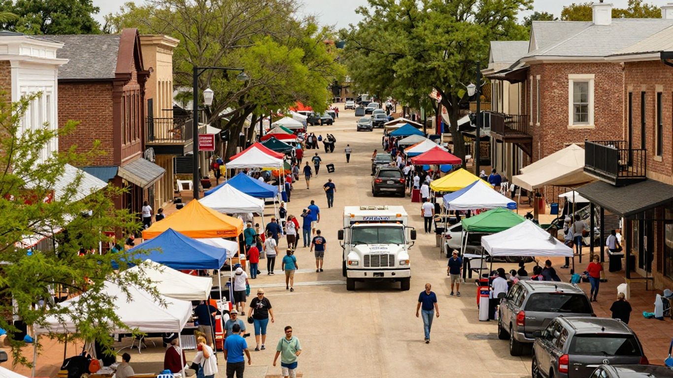 Why Georgetown's Red Poppy Festival Weekend Turns Downtown Square Into a Towing Access Nightmare