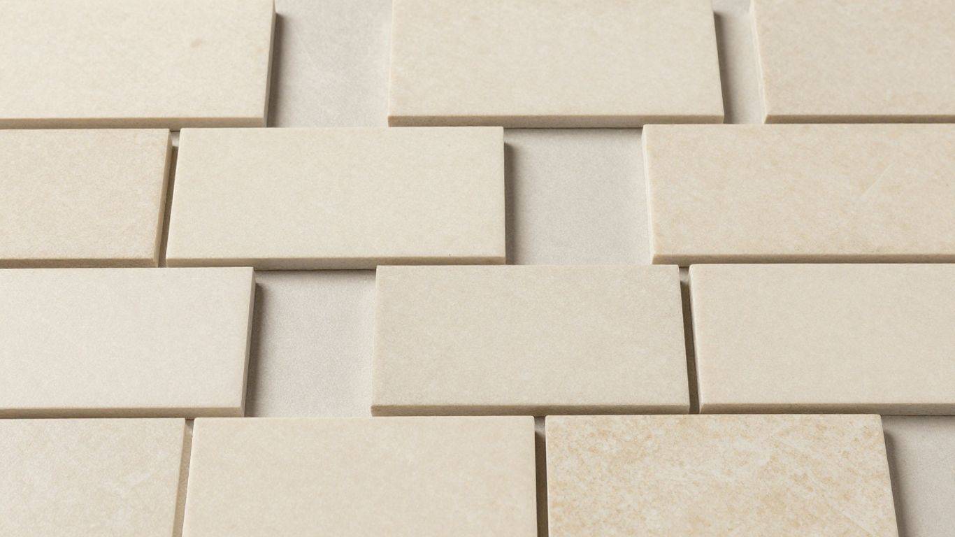 Ivory Light Travertine Tiles Collection Sketch