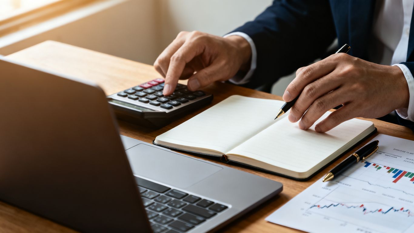 Risk planning beside a trading workstation