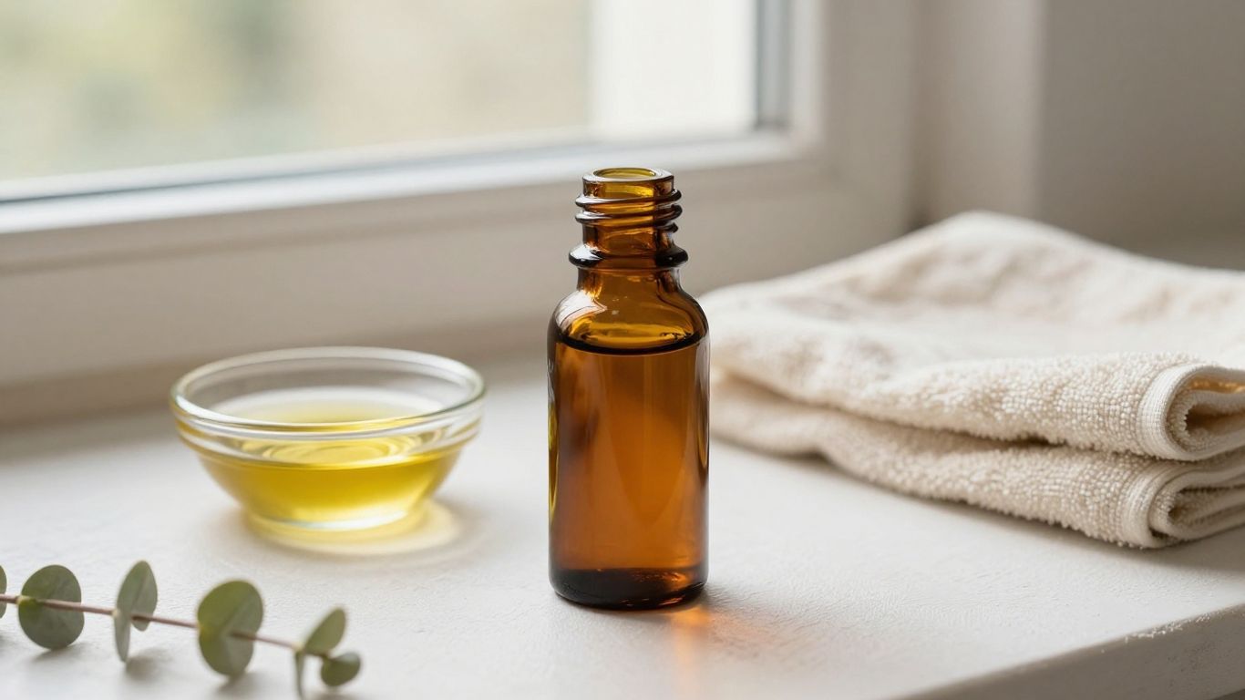 Rich oil lubricant beside soft towels