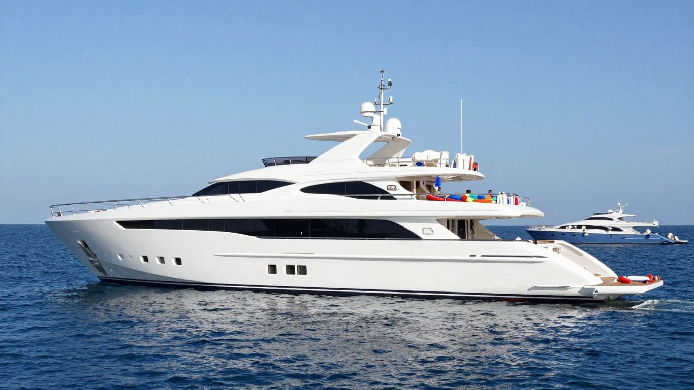 KERI LEE III yacht with water toys on deck.