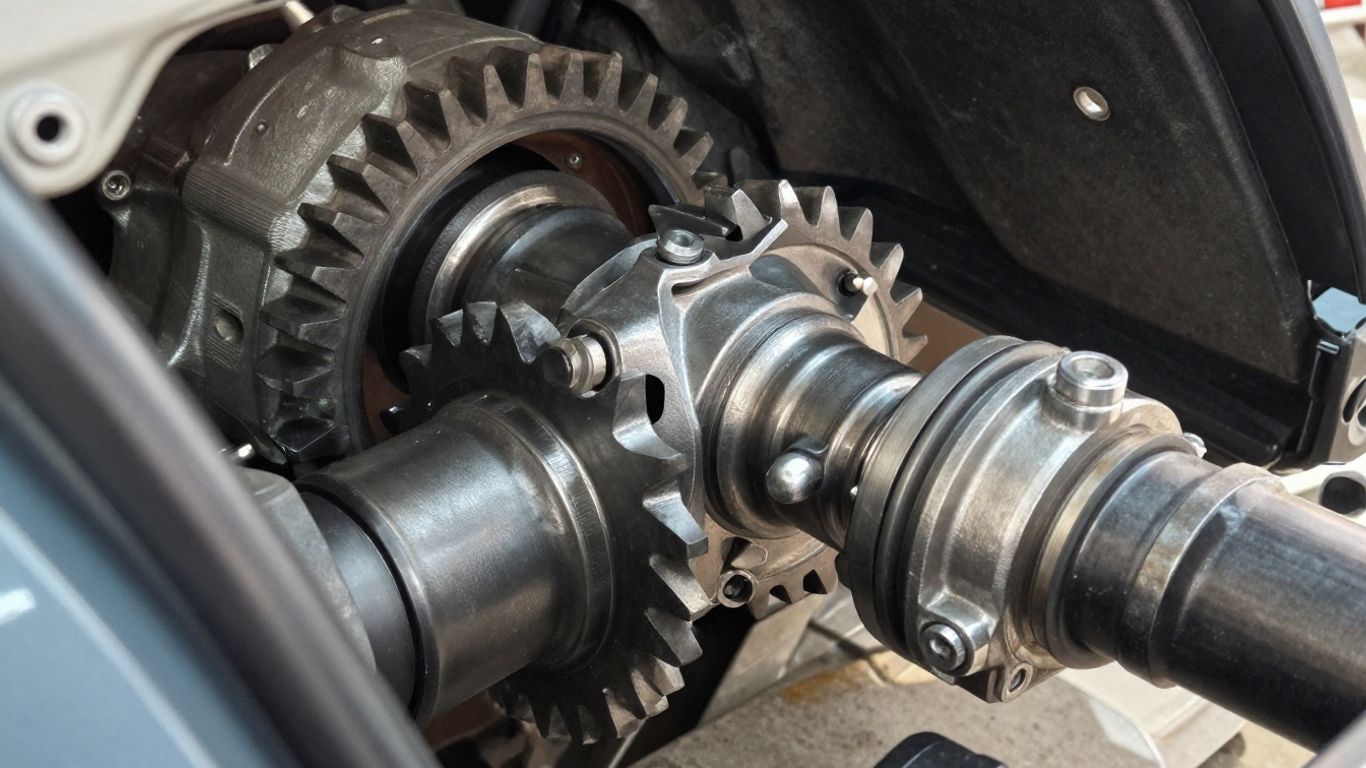 Toyota Land Cruiser differential and axle assembly