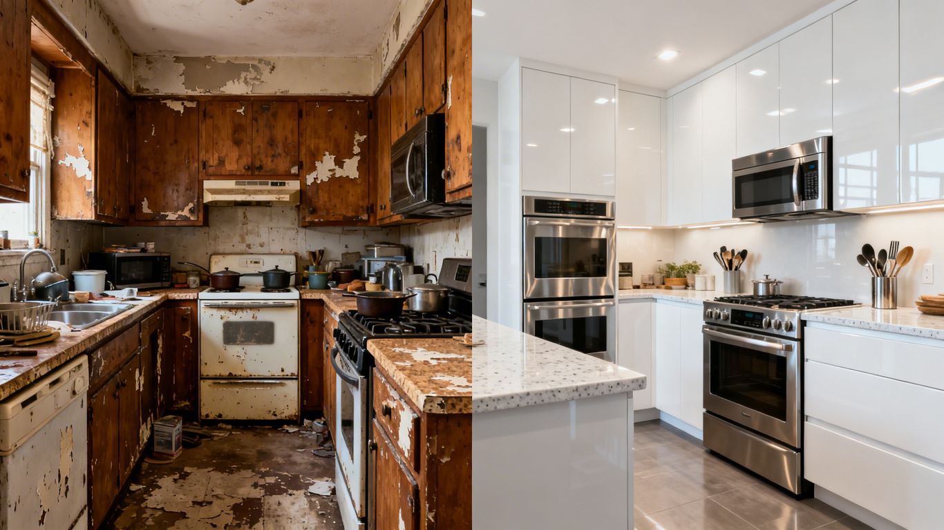 Before-and-After Kitchen Ads: The Instagram Strategy Selling $8K Countertops