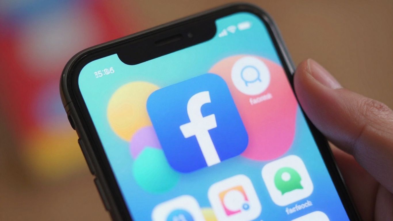 Facebook ad interface on a smartphone screen.