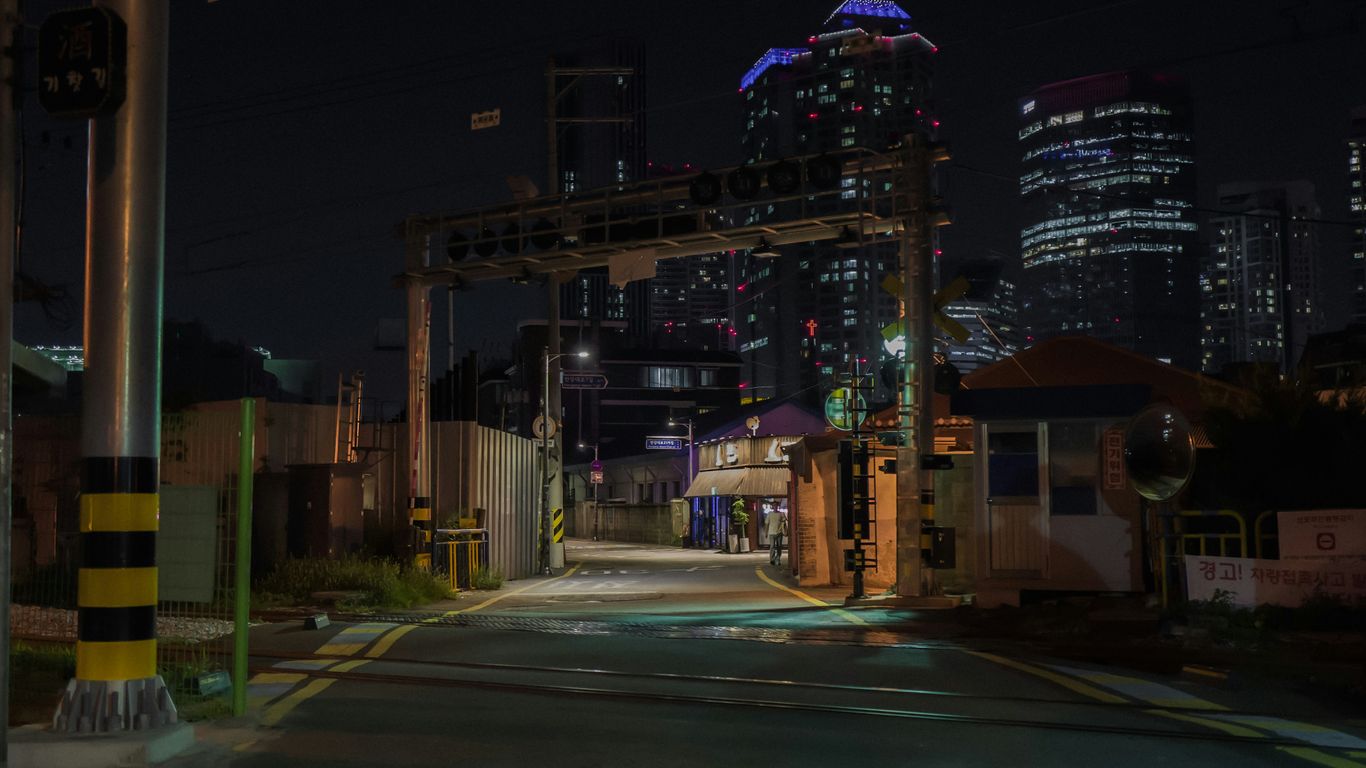 a street with buildings on either side