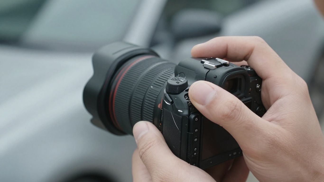 Schaden am Auto fotografieren mit Kamera