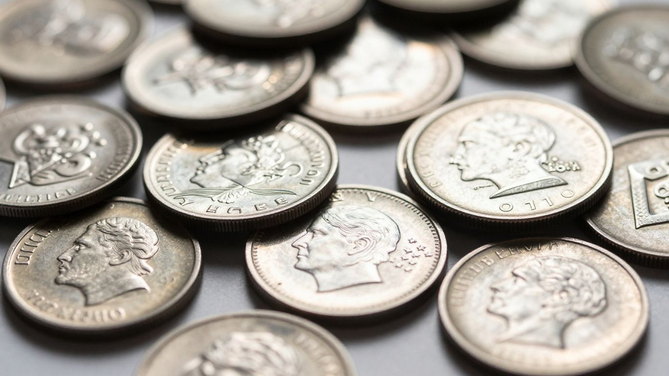 一堆銀幣和銀錠
