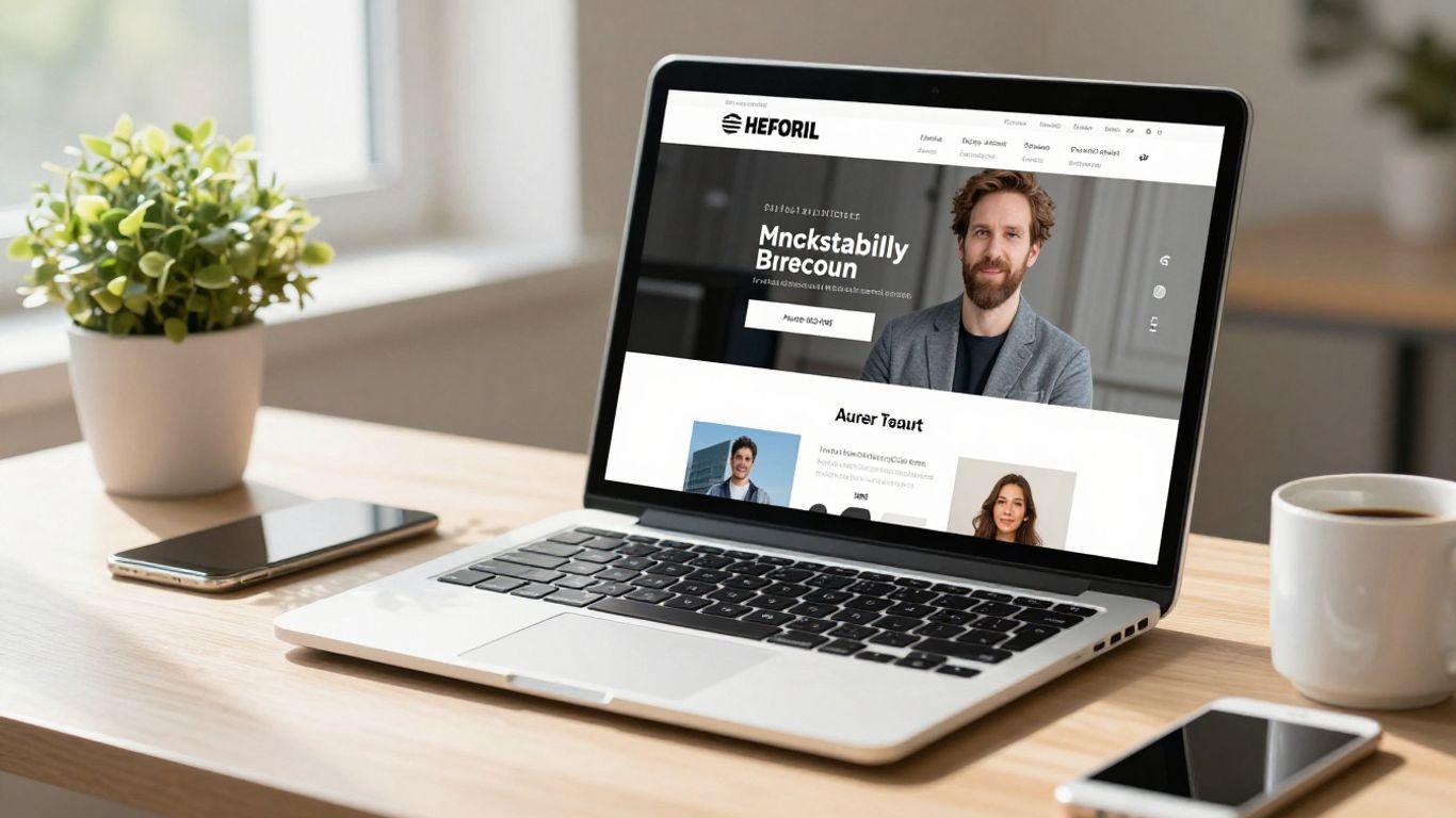 Tanie strony internetowe na ekranie laptopa