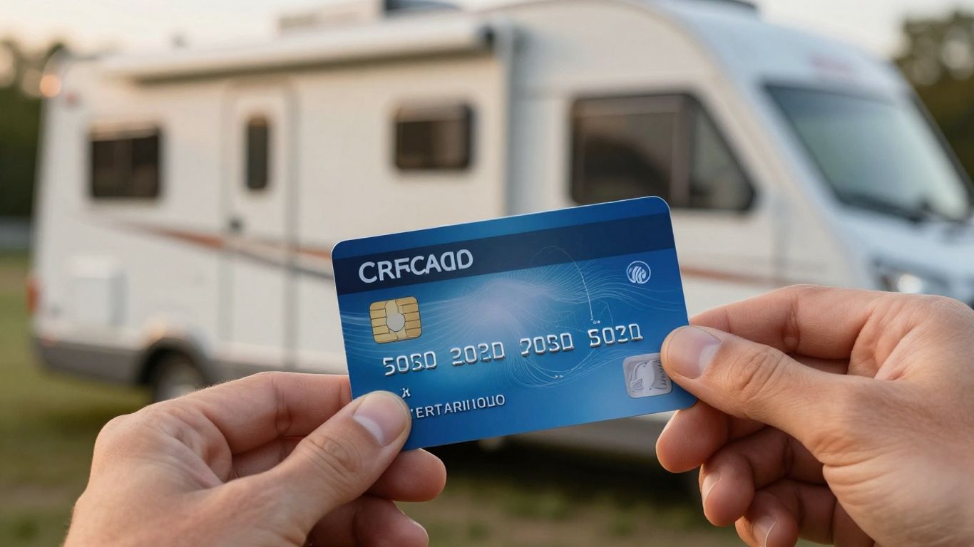 RV rental payment with credit card.