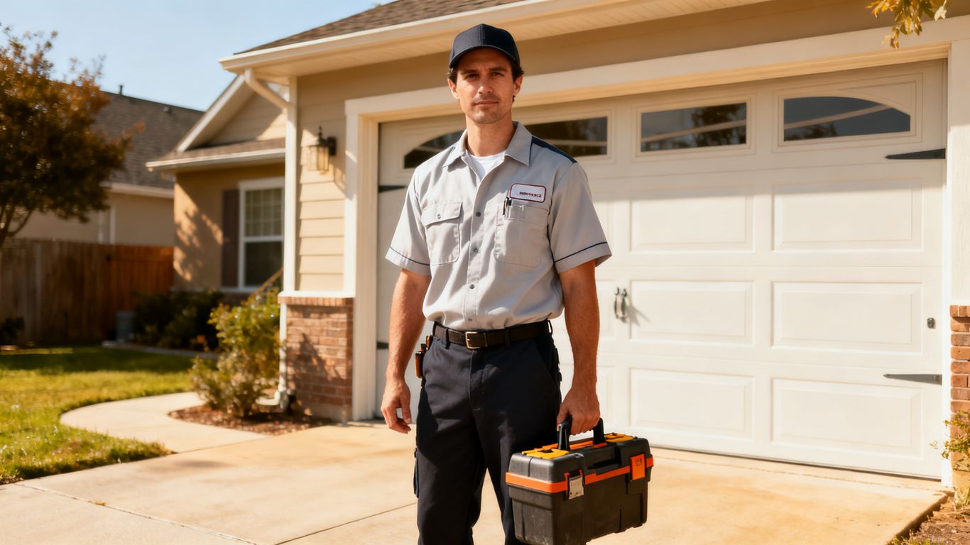 Garage door technician professional