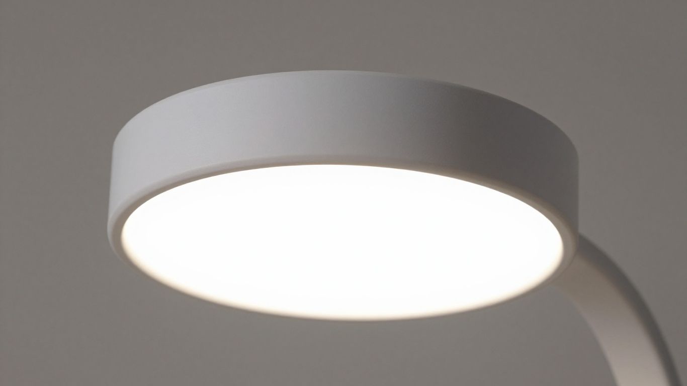 Tageslichtlampe mit hellem, natürlichem Licht auf neutralem Hintergrund.
