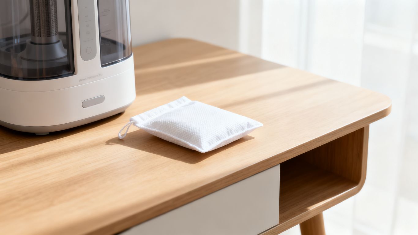 A comparison between a small pouch and an electronic device