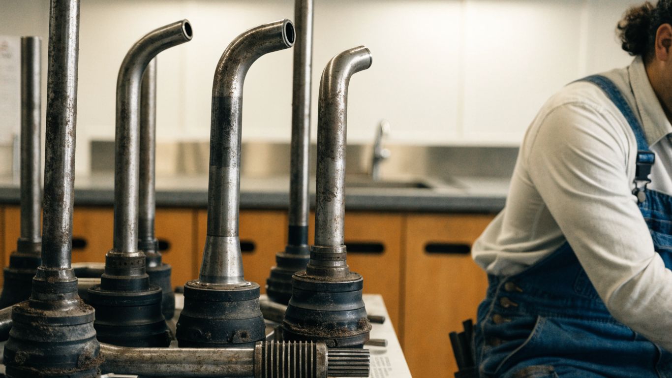 Audi axle parts prepared for a careful price comparison