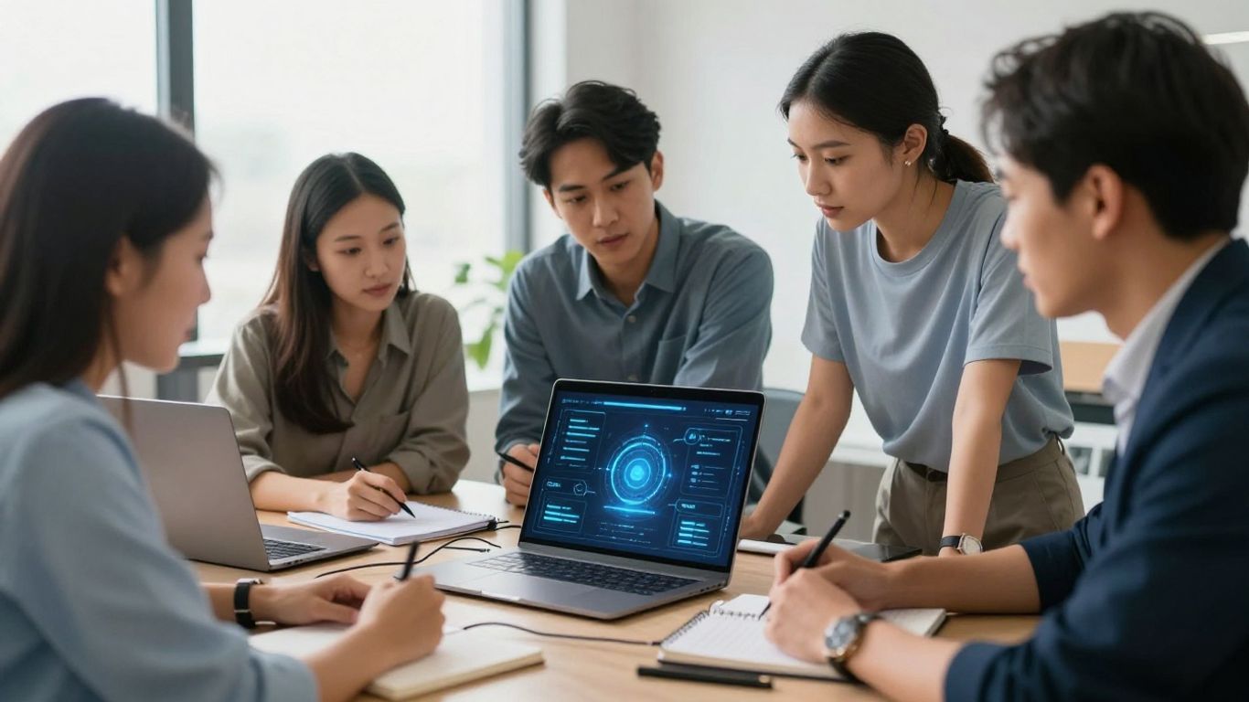Équipe construisant un agent IA professionnel