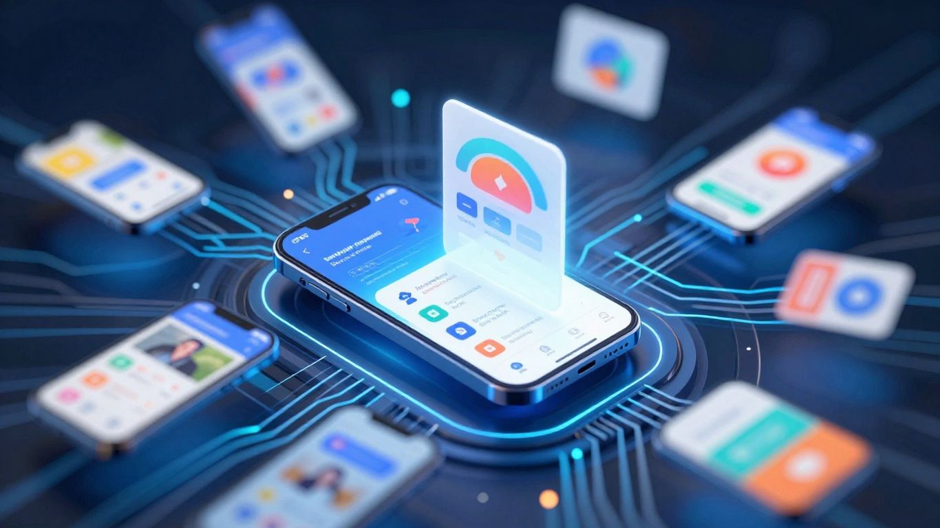 Modern mobile app development with fast progress and innovation.