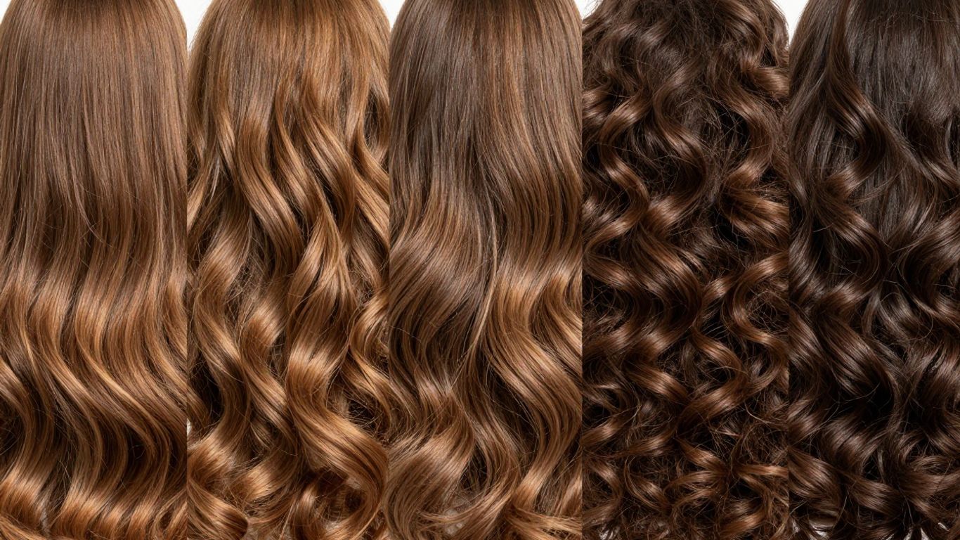 Diverse hair textures: smooth, wavy, and coily strands.