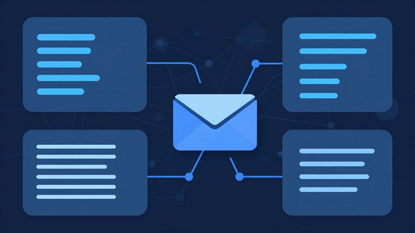 Email domain analysis illustration