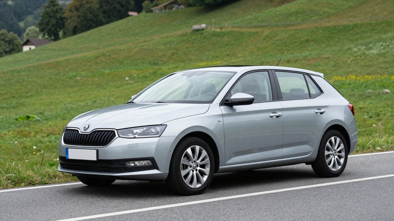Škoda Fabia auf einer Schweizer Landstrasse