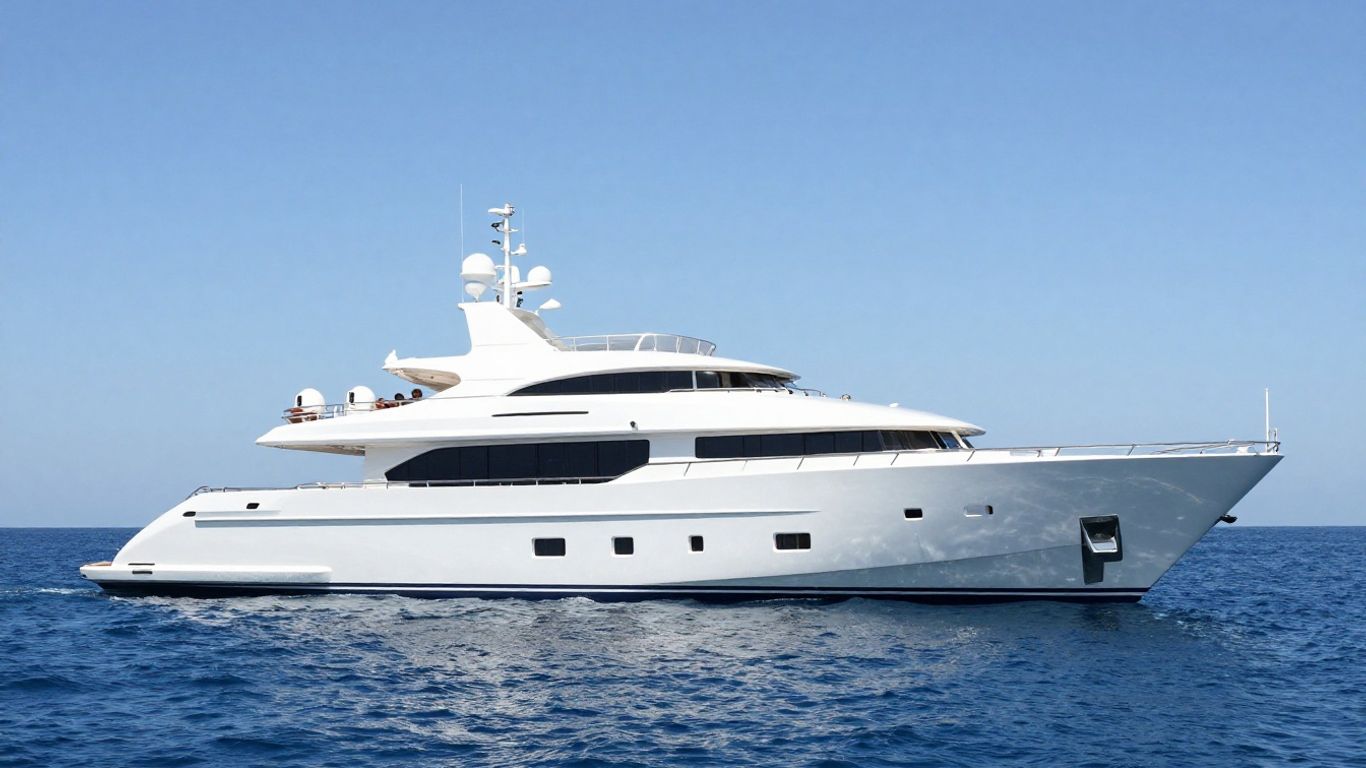 Luxurious St. David yacht on blue water.