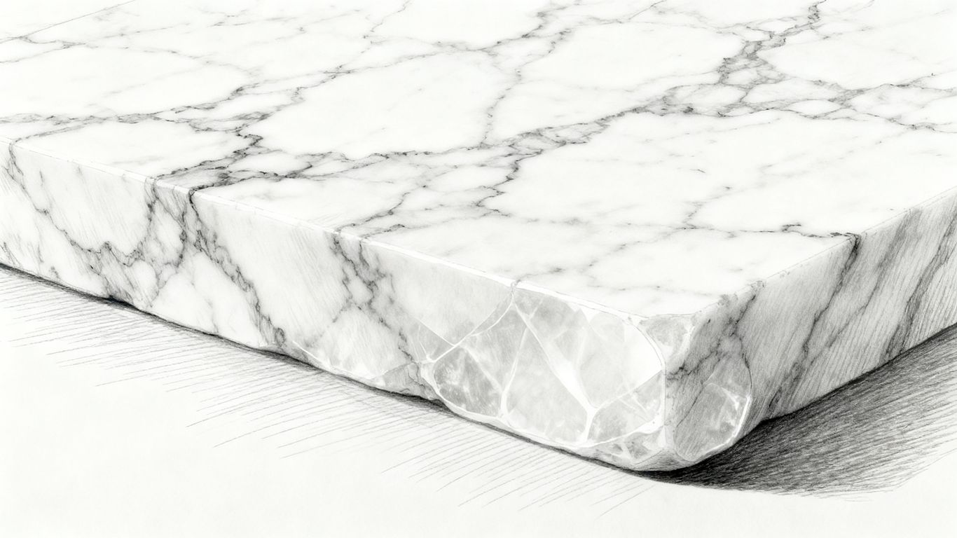 Natural view of marble veining