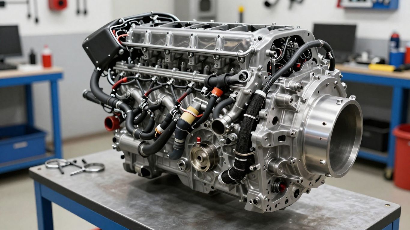 Compatible engine and transmission package in workshop