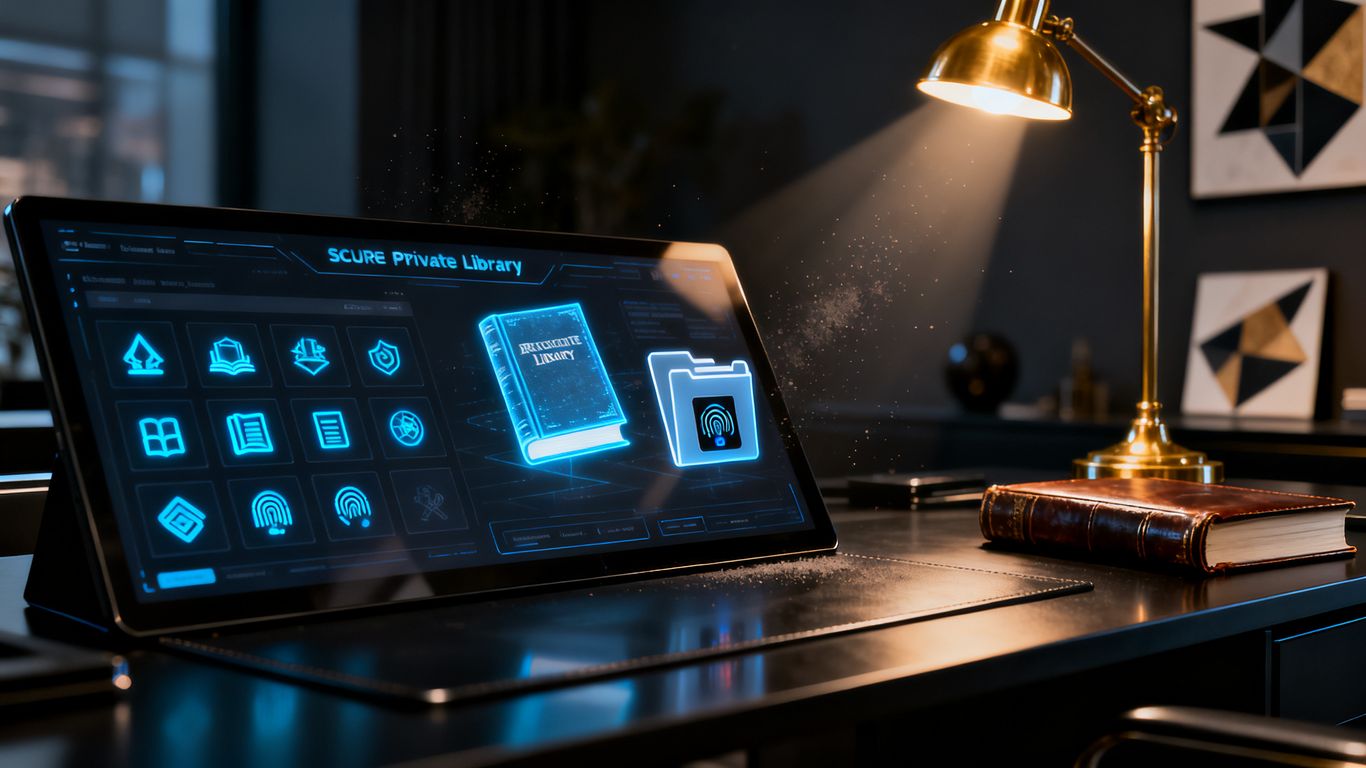 A clean studio interface for private media management
