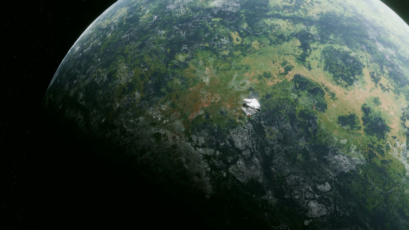 NASA spacecraft orbiting Earth above blue atmosphere