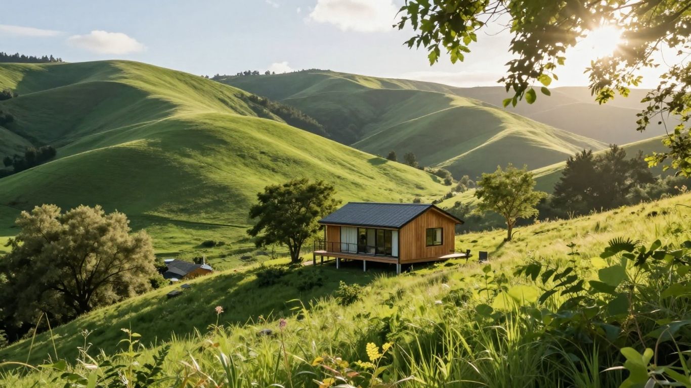 Tiny home in scenic Oregon landscape