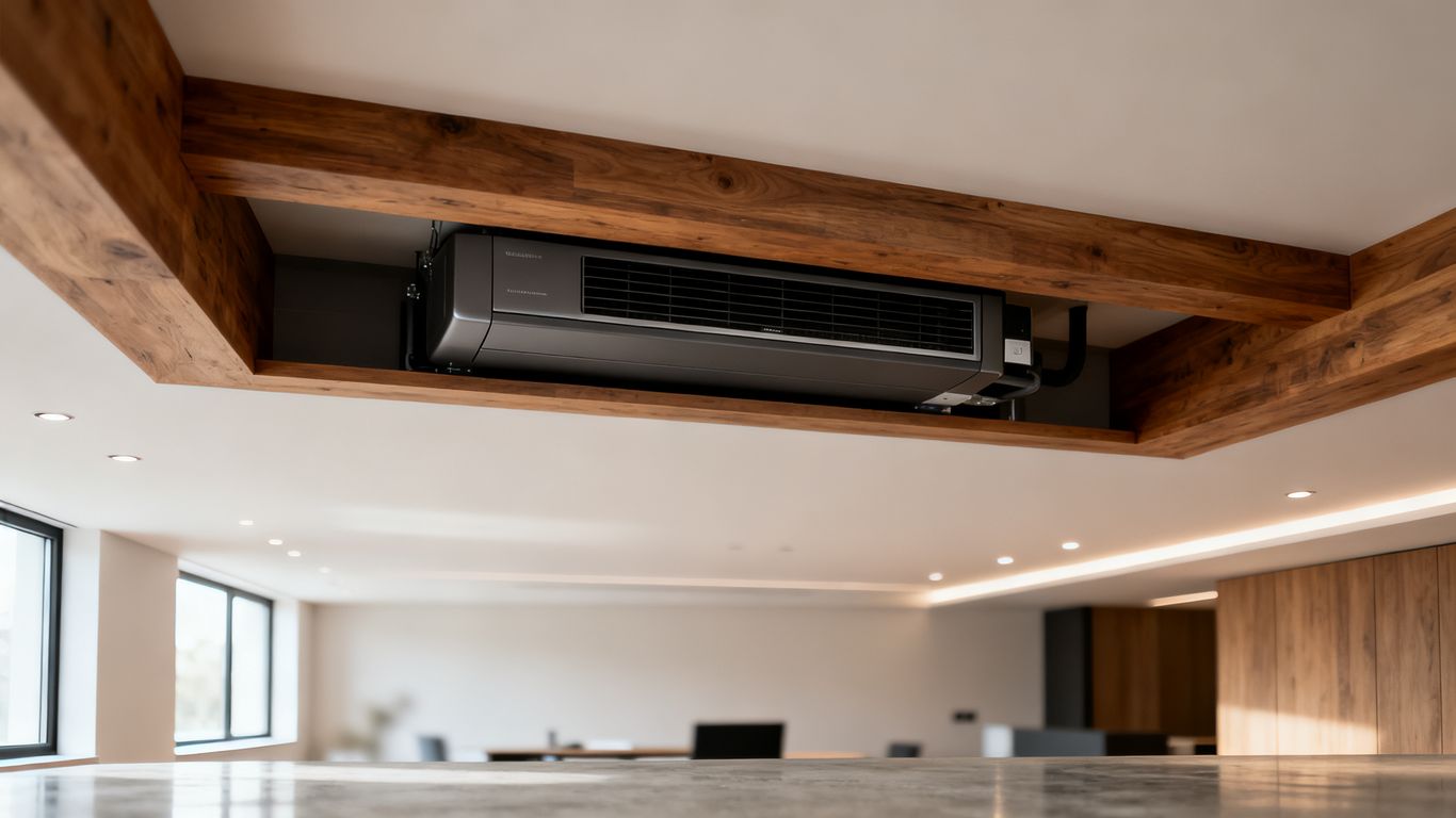 Modern ceiling installation view