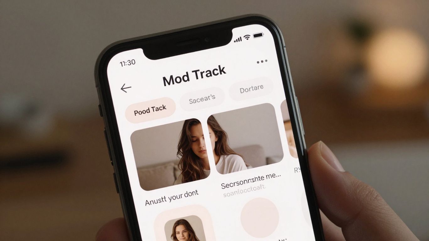 Minimalist digital diary interface