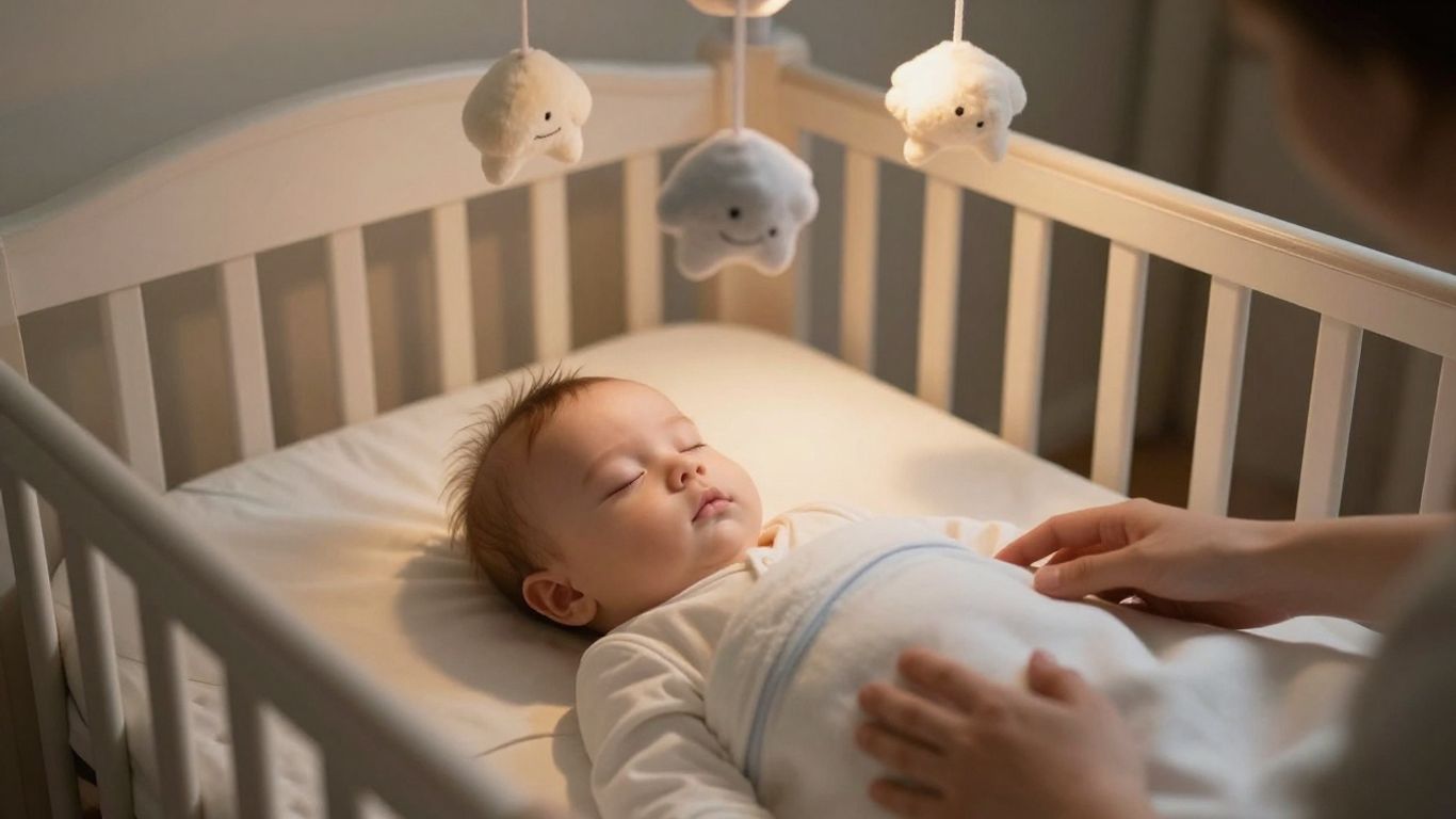 Bebé durmiendo plácidamente con música relajante.