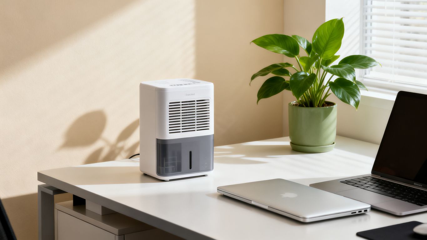 Compact unit on a desk