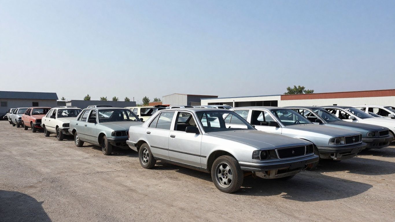 Vehicle waiting for careful dismantling