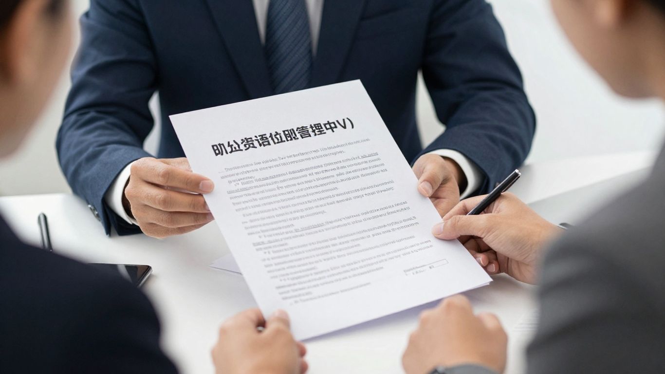 Business professional achieving qualification goals