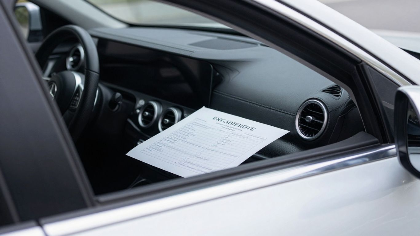 Mercedes VIN an Fahrzeug und Dokumenten