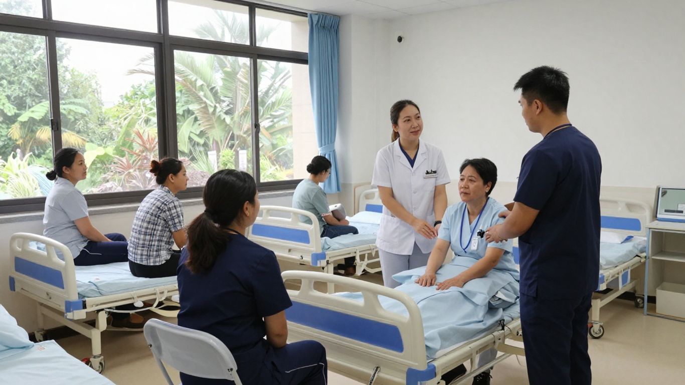 Students practicing nursing assistant skills in Orlando
