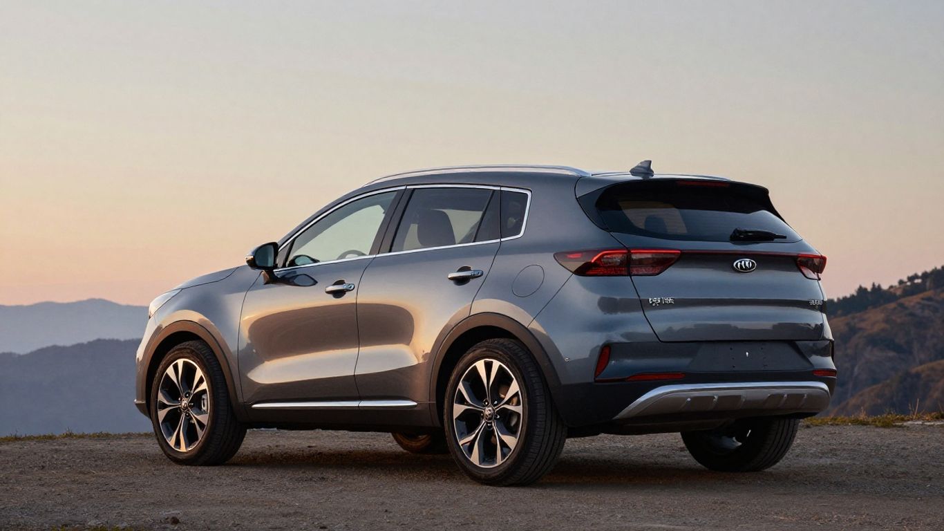 Kia Sportage vor moderner Bergkulisse