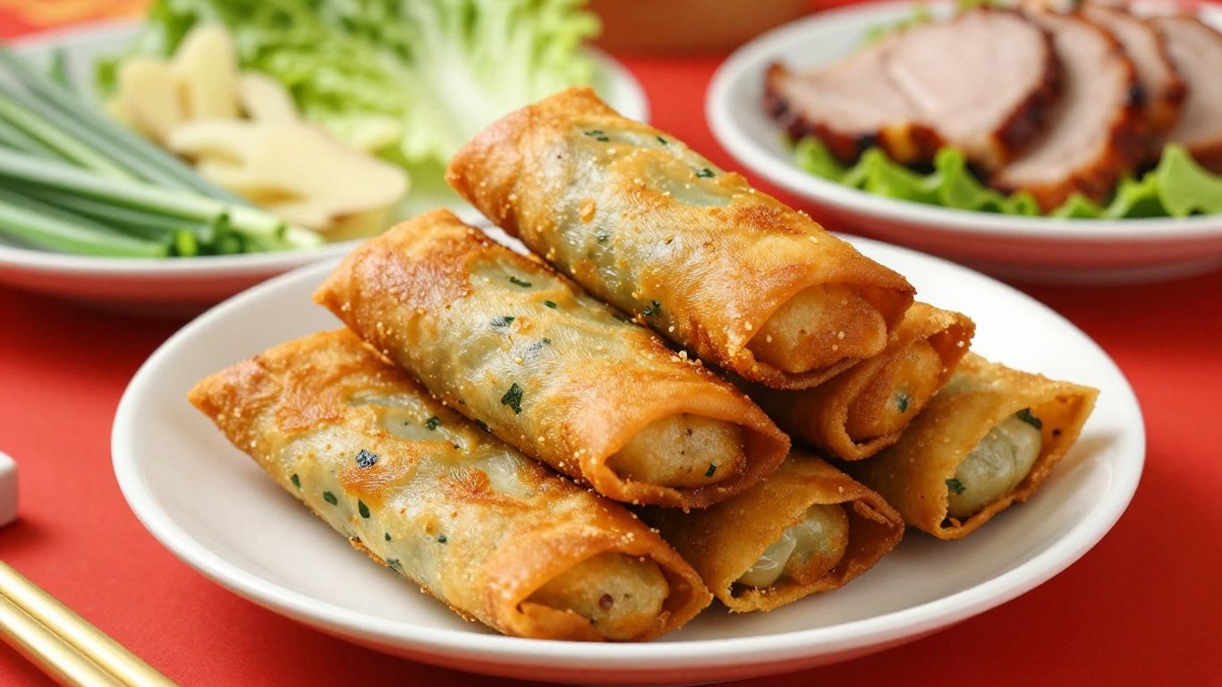 Dumplings and festive Chinese appetizers
