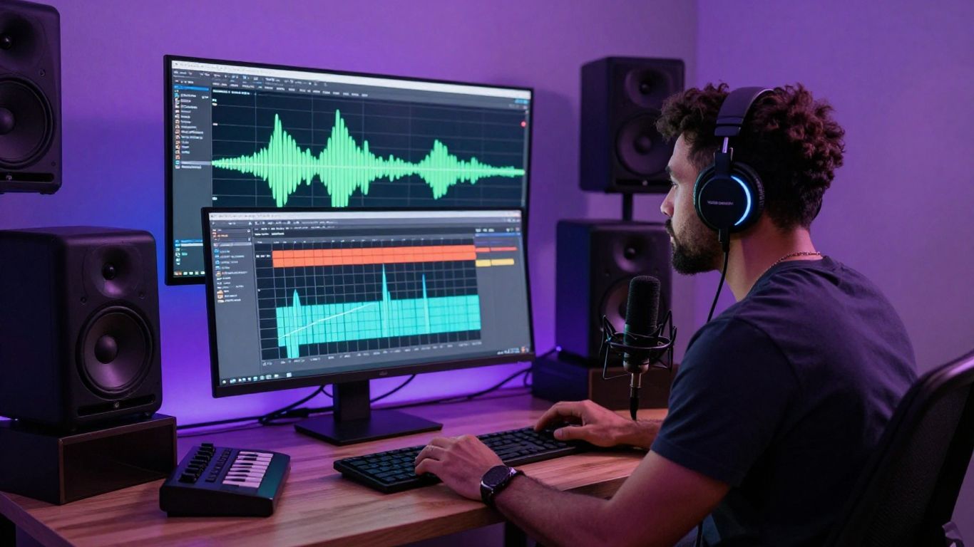 AI creator building a music video