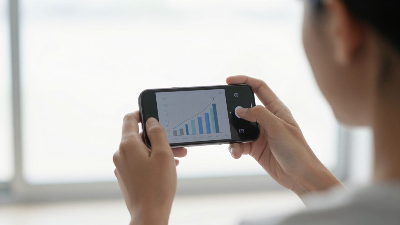Persona registrándose en bHIP con un teléfono móvil.