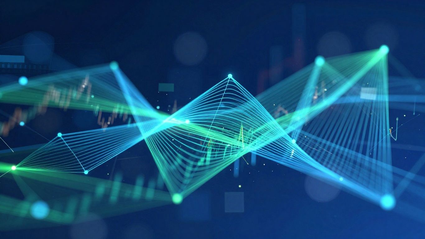 Modern portfolio quantitative investment management data visualization.