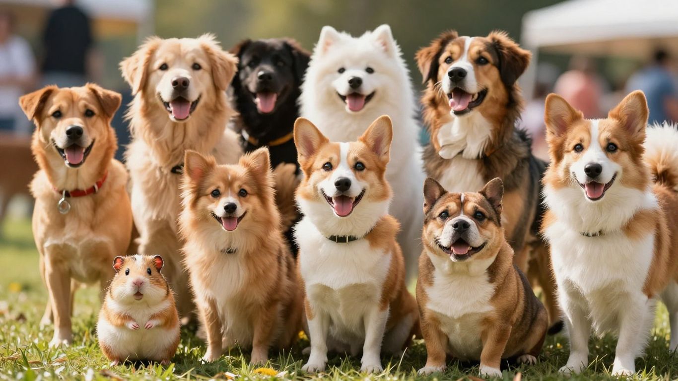 Best social media contest ideas. Happy pets posing for a photo contest.
