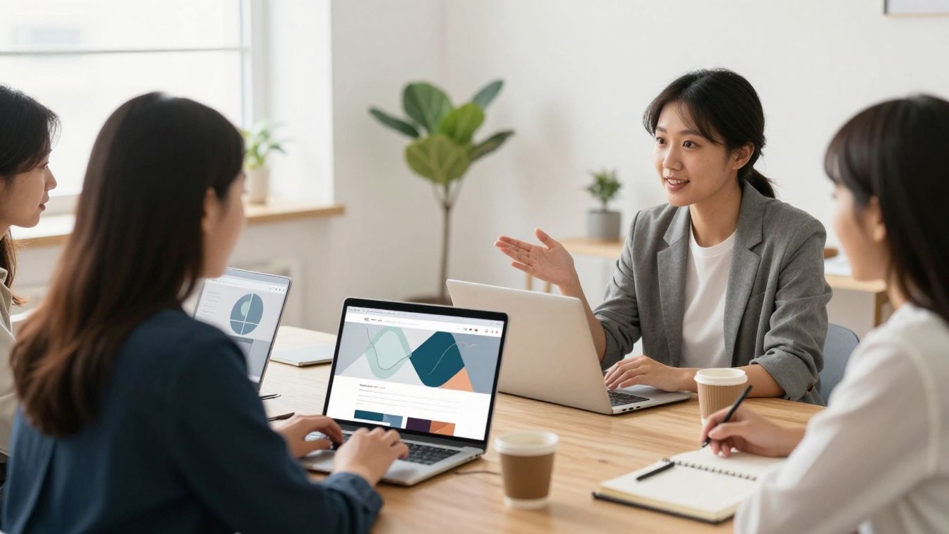 Reunião de planejamento entre cliente e especialistas
