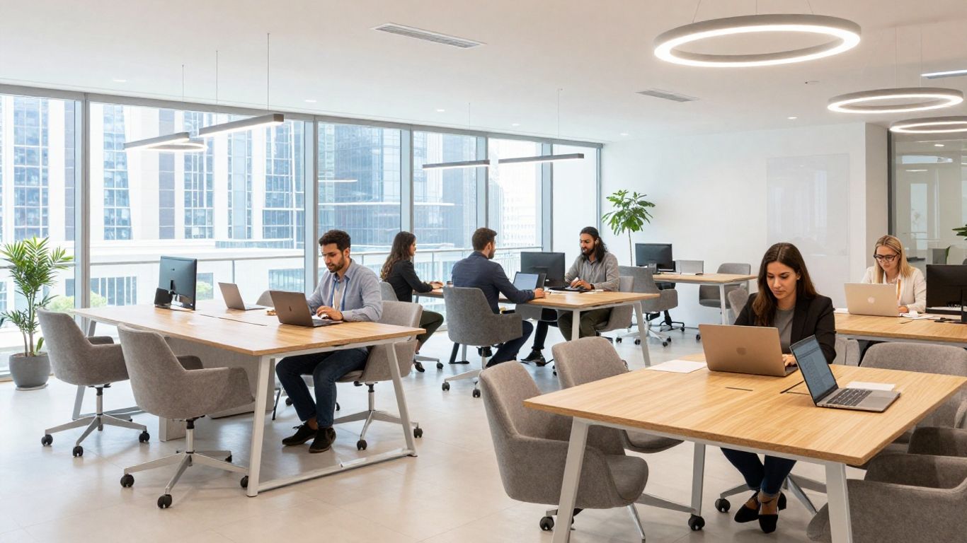 Espace professionnel avec vue
