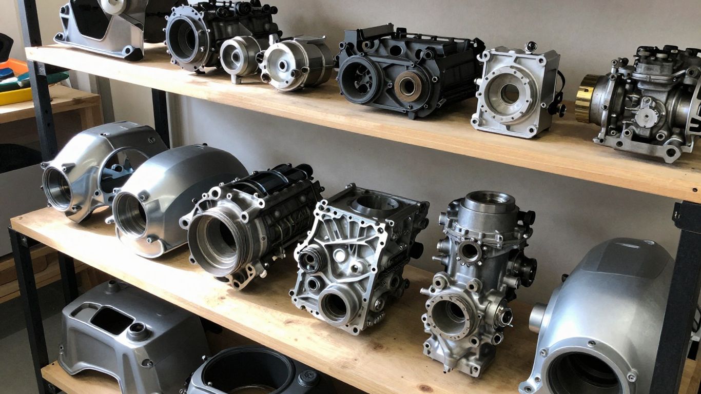Used Toyota car parts in a Darwin wrecking yard.