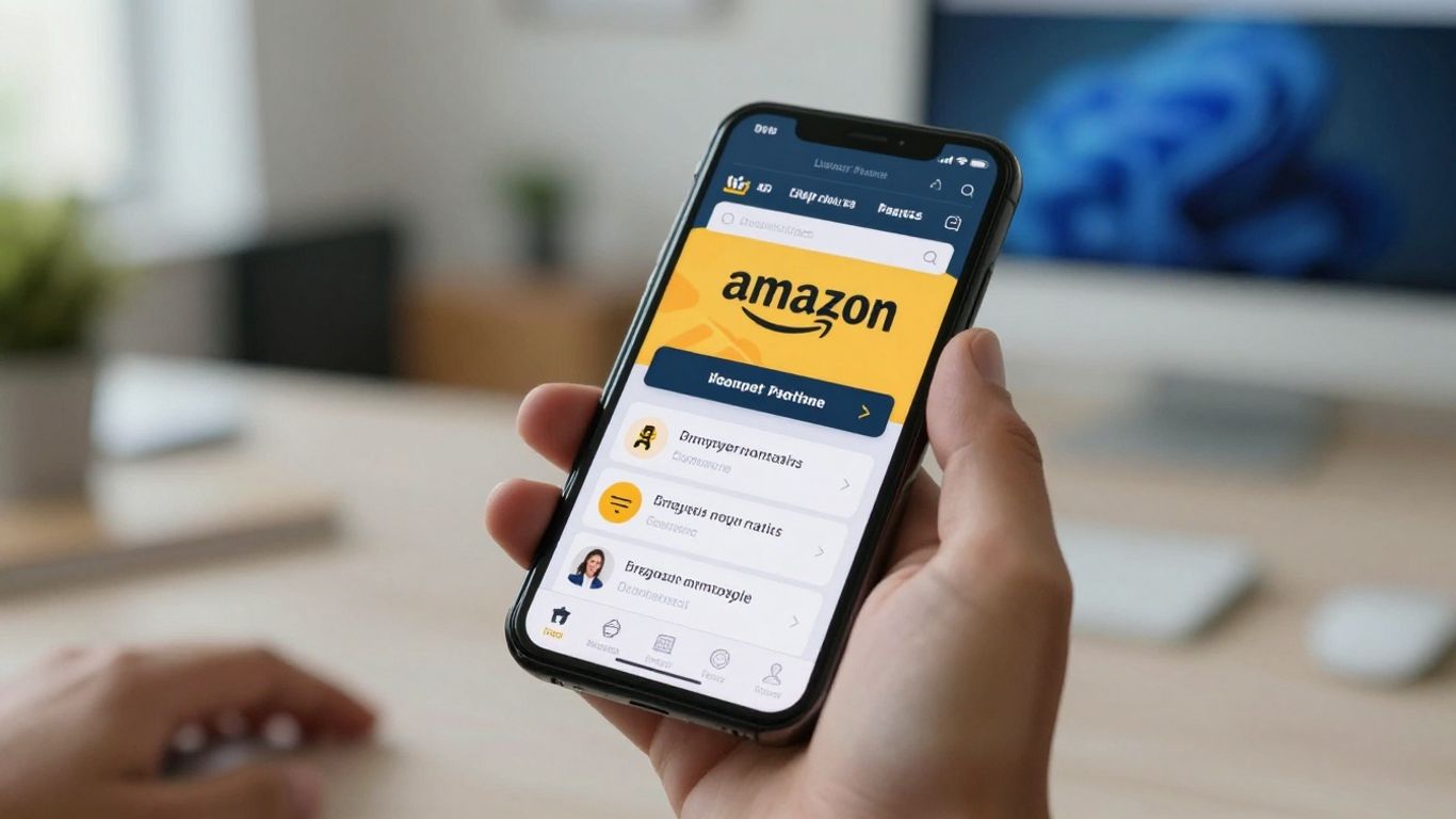 Amazon ACOS dashboard on a smartphone screen.