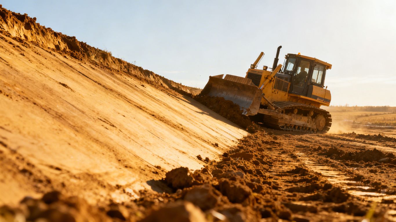Graded land for new construction in LaFayette, Walker County.