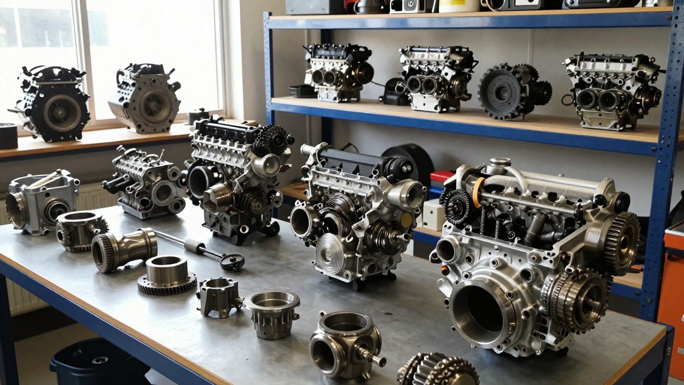 Used Chrysler engines and gearboxes at wreckers.