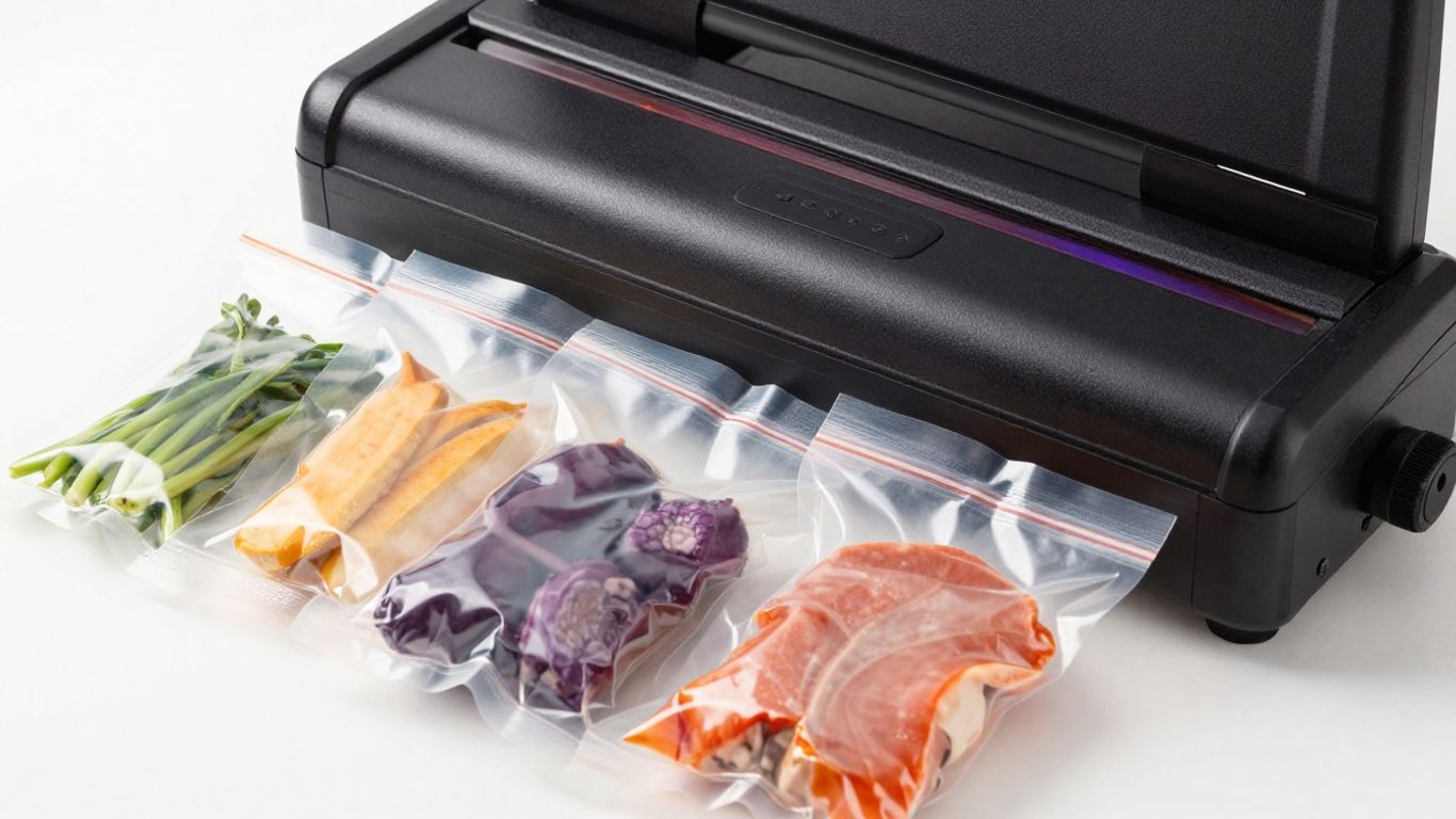 เครื่องซีลสุญญากาศพร้อมถุงอาหาร