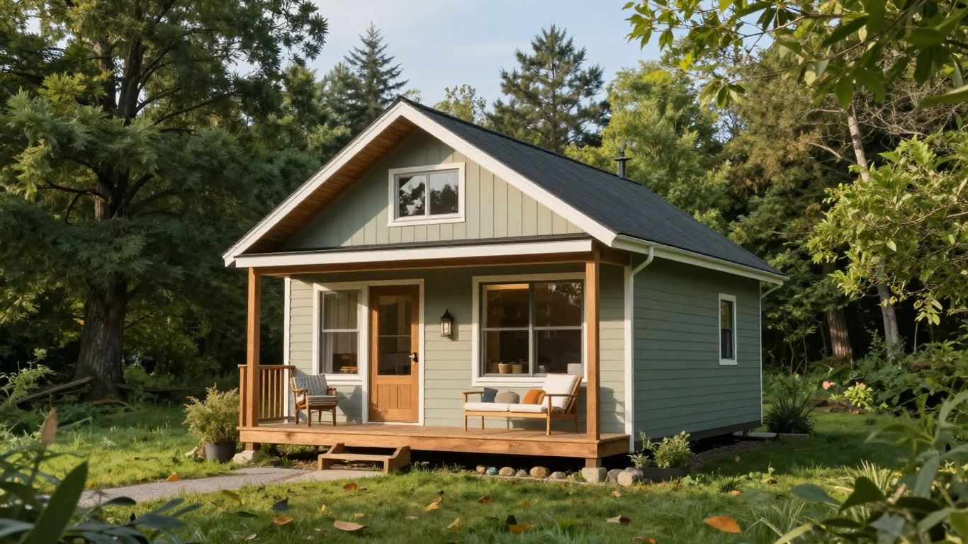 Tiny house in a scenic Washington setting.